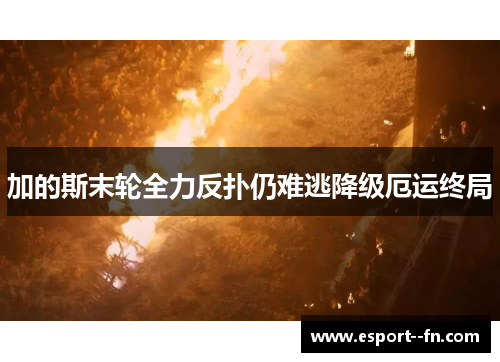 加的斯末轮全力反扑仍难逃降级厄运终局